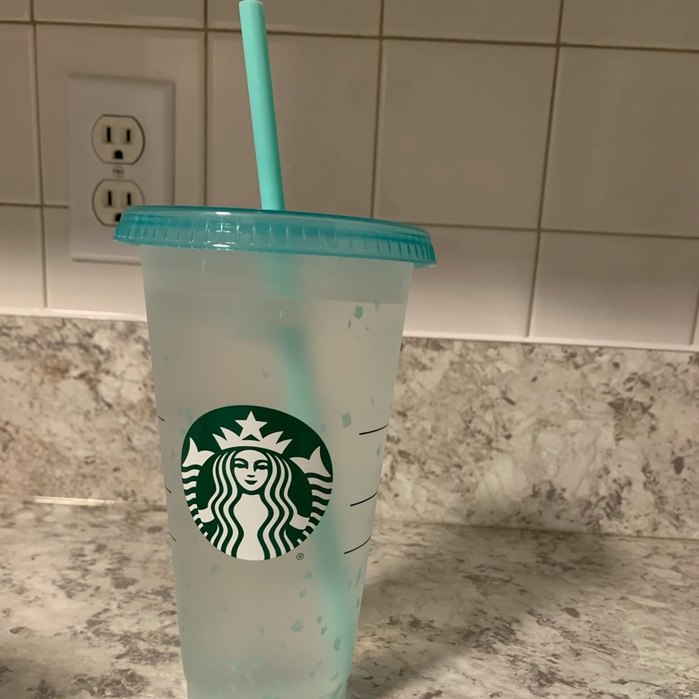 Starbucks reusable confetti cup